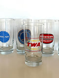 1970s Vintage Airline Glasses, Set of 6 - Southern Vintage Wares