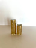 Figural Brass Shotgun Shell Jiggers Set 1 oz 2 oz - Southern Vintage Wares