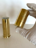 Figural Brass Shotgun Shell Jiggers Set 1 oz 2 oz - Southern Vintage Wares