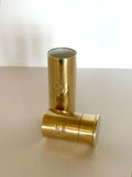 Figural Brass Shotgun Shell Jiggers Set 1 oz 2 oz - Southern Vintage Wares
