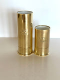 Figural Brass Shotgun Shell Jiggers Set 1 oz 2 oz - Southern Vintage Wares
