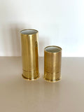 Figural Brass Shotgun Shell Jiggers Set 1 oz 2 oz - Southern Vintage Wares