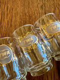 Vintage TWA Destination Glasses by Libbey (in original box)