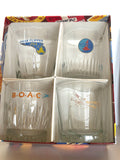 1970s Libbey TWA Airlines Glasses, in original box - Southern Vintage Wares