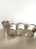 Vintage Julep Cups by Webster Wilcox, Monogrammed - Southern Vintage Wares