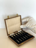 Sterling Silver Rooster Cocktail Picks, Adie Brothers 1930s - Southern Vintage Wares