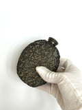 Early 1900s Pewter Encased Glass Flask