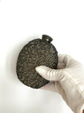 Early 1900s Pewter Encased Glass Flask