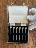 Sterling Silver Rooster Cocktail Picks, Adie Brothers 1930s - Southern Vintage Wares