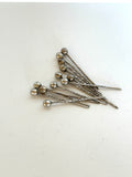 Sterling Silver Cocktail Picks Ball Finials Set of 12