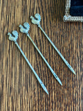 Sterling Silver Rooster Cocktail Picks, Adie Brothers 1930s - Southern Vintage Wares