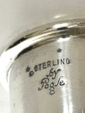 Sterling Cocktail Jigger by Poole, Walnut Wood Handle - Southern Vintage Wares