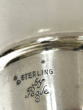 Sterling Cocktail Jigger by Poole, Walnut Wood Handle - Southern Vintage Wares