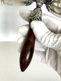 Sterling Cocktail Jigger by Poole, Walnut Wood Handle - Southern Vintage Wares