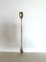 Vintage Silver 12" Cocktail Spoon