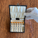 Rare Yellow Bakelite Cocktail Picks 1940s - Southern Vintage Wares