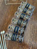 Georges Briard Name Your Poison Glasses, Skull Swizzle Sticks - Southern Vintage Wares