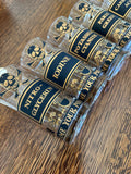 Georges Briard Name Your Poison Glasses, Skull Swizzle Sticks - Southern Vintage Wares