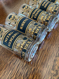 Georges Briard Name Your Poison Glasses, Skull Swizzle Sticks - Southern Vintage Wares