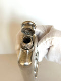 Vintage Art Deco Flask, Several Swallows Birds Embossed - Southern Vintage Wares