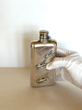 Vintage Art Deco Flask, Several Swallows Birds Embossed - Southern Vintage Wares