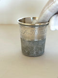 Vintage Cartier Sterling Silver Jigger Thimble - Southern Vintage Wares