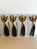 Libbey Kit Kat Glasses Set of 8 - Southern Vintage Wares