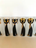 Libbey Kit Kat Glasses Set of 8 - Southern Vintage Wares