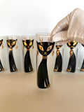 Libbey Kit Kat Glasses Set of 8 - Southern Vintage Wares