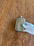 Vintage Brass Flask, Floral Embossing - Southern Vintage Wares