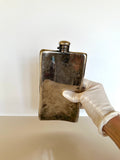 Art Deco Flask Silver-Plated by Meriden, Sterling Silver Cap - Southern Vintage Wares