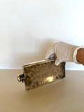 Art Deco Flask Silver-Plated by Meriden, Sterling Silver Cap - Southern Vintage Wares