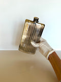 Art Deco Flask Silver-Plated by Meriden, Sterling Silver Cap - Southern Vintage Wares