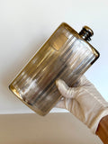 Art Deco Flask Silver-Plated by Meriden, Sterling Silver Cap - Southern Vintage Wares