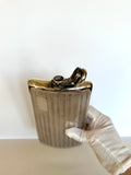 Art Deco Flask Silver-Plated by Meriden, Sterling Silver Cap - Southern Vintage Wares