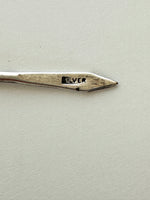 Sterling Enameled Flower Cocktail Picks