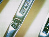 Sterling Silver Rooster Cocktail Picks, Adie Brothers 1930s - Southern Vintage Wares