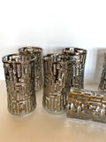 Libbey Platinum Artica Glasses, Set of 8 - Southern Vintage Wares