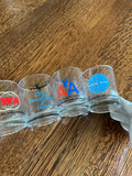 Vintage Airlines Glasses, Pan Am, TWA, Eastern, Delta, AA, United - Southern Vintage Wares