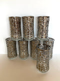 Libbey Platinum Artica Glasses, Set of 8 - Southern Vintage Wares