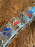 Vintage Airlines Glasses, Pan Am, TWA, Eastern, Delta, AA, United - Southern Vintage Wares
