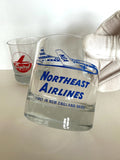 Vintage Airline Glasses Set, Capital, United, Northeast Original Box, TWA Glasses - Southern Vintage Wares