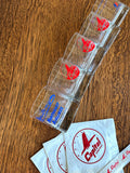 Vintage Airline Glasses Set, Capital, United, Northeast Original Box, TWA Glasses - Southern Vintage Wares