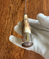Antique Sterling Silver Antler Cocktail Spoon 1920s