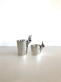 Napier One-Finger and Two-Fingers Jiggers, Pair of Vintage Jiggers, Novelty Barware