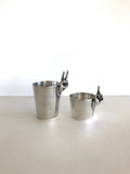 Napier One-Finger and Two-Fingers Jiggers, Pair of Vintage Jiggers, Novelty Barware