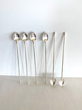 Vintage Julep Spoons, Silver-Plated Mint Julep Spoons (set of 6)