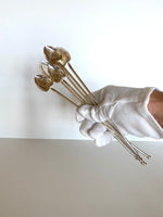 Vintage Julep Spoons, Silver-Plated Mint Julep Spoons (set of 6)