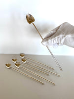Vintage Julep Spoons, Silver-Plated Mint Julep Spoons (set of 6)