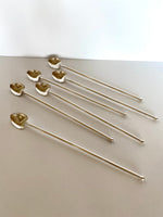 Vintage Julep Spoons, Silver-Plated Mint Julep Spoons (set of 6)